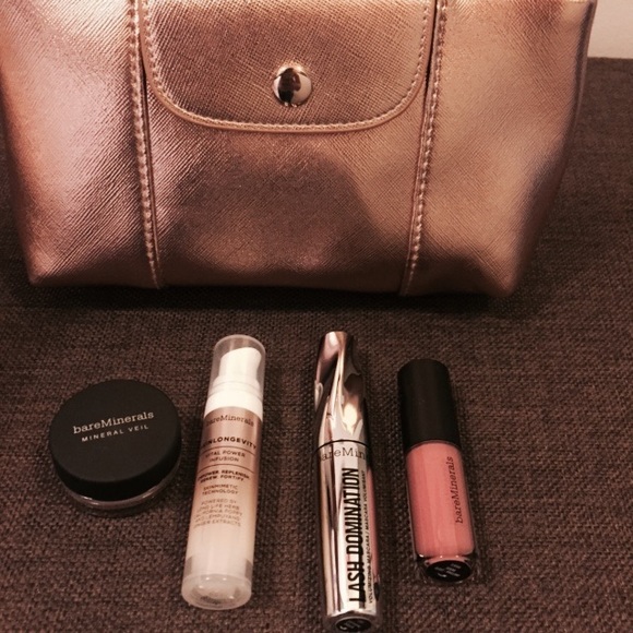 Bareminerals Rosegold Makeup Bag and Minis Set - Picture 3 of 4